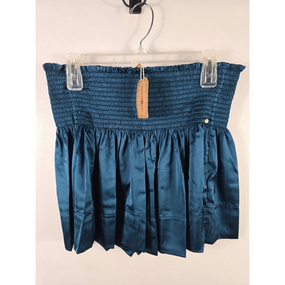 NWT Natural Life Satin Smocked Shorts Lot Of 2 Women's Medium Boho